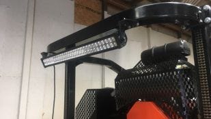 LED lights sawmill accessory